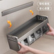 Shuitian Yifang kitchen seasoning storage rack wall-mounted punch-free multifunctional seasoning box storage rack kitchen utensils and utensils gun ash 5 compartments spoon * 5 + space aluminum