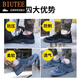 Zapatos de hombre de lujo de marca BiUtee Nuevos zapatos aislados que ahorran mano de obra aislados anti-smash, anti-ejercicio, anti-deslizamiento, ácido y zapatos de trabajo resistentes al álcali para hombres gris 878 38