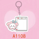 
Telic Chiikawa photo pendant customized acrylic gilkawa keychain best friend couple schoolbag hanging ornament pendant single package - A1105 vertical version 3:4