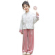 Национальный стиль Disney Girls 'Hanfu костюм весна и осенний стиль вместе Новый китайский Cheongsam Top Velvet Sweet Anteant Atempet Aduumn Fashion 9720 Национальный стиль лучшие 100 см.