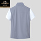 Classic Car Hommes Veste Summer Summer haut de gamme Élastique à cheval Clip à cheval Veste pour hommes, d'âge moyen et de couleur unie-de-couleur