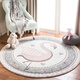 Gudie cartoon cute children's room round carpet living room carpet bedroom bedside thickened hanging basket computer chair pink Barbie rabbit diameter 80CM thickened comfortable machine washable