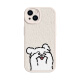 Piedras adecuadas para la línea de la caja del teléfono Apple Puppy Maltese Perro Nuevo pareja divertida Cartoon Men lindos Men lindos Capa de protección de caparazón suave Super Hot Shell Soft Cover Full Shell Anti -Fall Right [Textura Negra] Futuro brillante - XP12083 iPhone12
