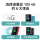 诺基亚（NOKIA）105  TA1389通4G初高中学生戒网老人无摄像公司车 蓝色送充电头手机套