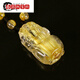 
Xianlaige Natural Titanium Crystal Blonde Crystal Pixiu Citrine Pendant Brazilian Necklace Men and Women's Raw Stone Pendant Dark Blue 12171