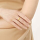 Zhou Shengshengyong Gold Ring Love Heart Movement Movement Heart Ring Wedding Gift 15277R Prix 17 Anneaux - 3,18 grammes (y compris le travail de la main-d'œuvre 130 yuans)