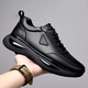 Zapatos para hombres ditterdam zapatillas para correr otoño e invierno 2025 Nuevos deportes livianos más zapatos de algodón de terciopelo zapatos casuales al aire libre para hombres FH-9902 Negro 41