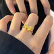 Enshuo gold ring bow pure gold 999 fugitive princess tail ring ring 520 gift Valentine's Day gift for girlfriend, about 5g