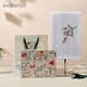
Gem butterfly handmade Su embroidered silk scarf mulberry silk scarf cheongsam shawl female mother birthday gift box Lantian jade dream