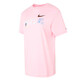 Nike (Nike) à manches courtes 2025 Summer Sportswear à la mode lâche rond rond T-shirt à moitié à manches décontractés FJ7714-690 ROSE S
