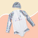 Swimbobo children's swimsuit, baby swimsuit one-piece, baby girl's swimsuit Category A one-piece, girl's swimming cap set swimsuit