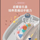 FORSUNNY婴儿摇摇椅哄娃神器0-1岁宝宝摇椅新生儿礼物见面礼品用儿童躺椅 摇椅摇篮床+万向轮【旗舰粉】