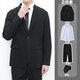 Zong Shi Monkey High School Generation Dressanzug Jungen Freizeitanzug College-Style-Abschlusskleid Vier-teiliger Mantel Männer (4-teiliges Set) Anzug + Hemd + Hose + Krawatte 2xl