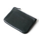 Kangaroo (KANGAROO) xmyb sheepskin zipper change key bag genuine leather men's short wallet mini coin handbag women's black small