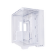 LIANLI联力包豪斯O11 Vision Compact 海景房台式电脑机箱 白色 /三面玻璃/中塔机箱/