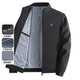 Woodpecker (Tucano) Daddy Jacket Spring und Herbst mittlere Casual Jacket 40 Jahre alt 50 Jahre 50 mittleren und älteren Herren-Großvaters Anzug Spring N9719 Blue L 175 [Empfohlen 100-125 Jin [Jin gleich 0,5 kg]]