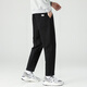 
Dingfengbaoluo casual pants straight nine-point trousers spring and summer trendy brand loose solid color men's pants 9904 black M