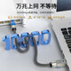 WANJEED Category 7 Network Cable Double Shielded Low Smoke Halogen Free [Fever Version 10G 10G King Cable] CAT7 Oxygen-Free Copper Pure Copper Engineering Home Decoration Monitoring Network Box Cable Jumper Category 7 10G Racing Jumper - Dovetail Style Gray 30 Meters