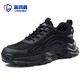 Blue Gull Shield labor protection shoes for men, ultra-light and comfortable, sports style, steel toe cap, anti-smash and anti-puncture function, construction site safety work shoes, ultra-light and comfortable, sports style 45