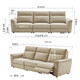 Gujia Home (KUKA) Smart Home Technology Tuchsofa Null-zu-Wand-Abschnitt Drei-Personen Electric Function Sofa 6180 [Qianyunmi] Drei-Personen-links elektrische 2,82 m