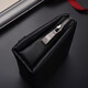 Pier Cardin handbag men's head layer cowhide leather long zipper wallet large capacity hand grab bag birthday gift black