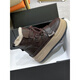 Belle thick-soled high-rise snow boots for women 2024 winter new non-slip waterproof Martin short boots plus velvet warm large cotton shoes brown 36