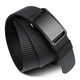 Feikawei Cinturón de hebilla automático para hombres Cinturón de hebilla informal Cinturón de trenza perezosa Cinturón militar para hombres Nylon Tactical Students [Gray] Hebilla automática 120*3.3cm
