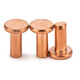 Jinggong copper rivets, copper flat head solid rivets, copper rivets, flat head percussion rivets GB109 M2-M8 3*5 (50 pcs)