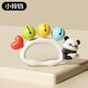 OLOEY Sandhammer Baby 0-6 Monate kann Handrassel 0 bis 3 Monate kauen Rassel Neugeborenes Baby Greiftraining 2 Handrassel Roter Panda