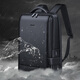 Williampolo Pauls neuer Computertasche Business Rucksack echtes Leder-Rucksack Kopfschicht Cowide Multifunktional Travel Rucksack Schwarzes Litschee Muster Echtes Leder-Computertasche 16-Zoll-Computertasche