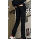 
7 best products ripped jeans men's spring and summer thin American high street light-flare loose straight slim trousers men DFFS-722 black (ripped) XL