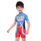 Ultraman Snoopy's new children's swimsuit boy one-piece swimming trunk boy small middle and big children beach quick-drying sun protection suit Zeta one-piece + swimming cap + glasses 120 suitable for height of about 100