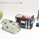 Yu Fengyue cosmetic bag small portable waterproof belongings storage bag bag Internet celebrity ins new large capacity female trend black plaid