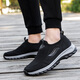 Foot Lijian Old Man Shoes Men's Men's Summer Souhtable Breatch One Pin Daddy Chaussures d'âge moyen et de marche des chaussures de marche lesbiennes 9202 Black pour hommes 40