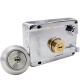式 玥 outer door lock old-style anti-theft door lock door wooden door iron door lock dual insurance lock 750C-698 left with edges