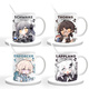 Yingtang morgen Arche umgeben Q Version W KELSICATI WASSER MOUM MILK MILK TURKEM GRÖSSE WASSER TRINK WASSER CUP XR723 SAGA Exquisite Tasse [Tassen + Löffel]