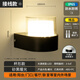 Aroden outdoor wall lamp bedside lamp aisle stair courtyard lamp outdoor led waterproof balcony villa wall lamp bedroom living room E style black-warm light (waterproof, rust-proof and lightning-proof)