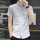 2025 New Ice Silk Shirt à manches courtes pour hommes minces de style coréen pour hommes chemises minces polyvalentes.