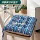 Rongtao seat cushion, long-term sitting does not hurt the buttocks, student seat cushion, chair cushion, office, four seasons, student classroom, autumn and winter, nine-hole cotton and linen-ethnic style 50X50cm