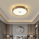 Recalling the past, new Chinese style living room LED ceiling lamp Chinese style bedroom lamp dining room modern simple Zen three-color Zen lamp 6187 round 50cm