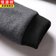 Hengyuanxiang men's wool jacket autumn and winter stand collar fashion jacket casual tops men's middle-aged dad woolen jacket black XL 180