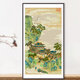 春天十字绣新款线绣南宋名画赵伯驹竖版客厅玄关仙山楼阁风景手工diy自己绣 埃及棉四股绣【6622 仙山楼阁】