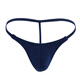 Sexy low-waisted men's thong sexy tight and markless T-trousers men's erotic breathable bag underwear men's black one size (62-90cm waist circumference) Low-waist tight and markless T-trousers men