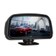 Auto Rückfahrspiegel Umkehrung Hilfsspiegel kleiner runder Spiegel 360 Grad Blindflecken Ultra-klare Reflektor-Werkzeug Universal Small Mirror Upgrade-Version Ultra-klare Glasverfolgerungsmodell [Cool Black] 1 Paar + Spiegelwisch