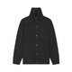 Skizzieren Sie Herrenherbst- und Winter neuer lässiger loser Pullover Strickjacken komfortable warme Jacquard Retro Design Jacke Trend 001 Buch Black L