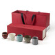 Wanqiantang tea cup personal high-end master cup single cup Ru kiln tea cup gift box set five famous kilns