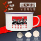 Weiqing instant noodle bowl large-capacity enamel fast food cup nostalgic old-fashioned enamel bowl with lid student dormitory large instant noodle rice jar convenient retro literary lunch box easy to clean lunch box soup bowl iron rice bowl + tableware three-piece set