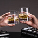 Circle Joy Whiskey Cup Italian imported spirits cup foreign wine cup household water cup crystal glass 2-pack CJ-JB03
