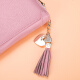 Sac de cartes Monbers Sac réel de la vache de vache pour femmes Multifonction antimagnétisation Banque Banque Banque Multi-carte Position de carte de visite pour femmes Clix de conduite de cartes de commerce pour le conducteur Pink [20 positions de carte anti-Theft Brush]