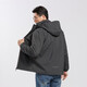 BRELRMON plus velvet jacket windbreaker men and women sweat jacket single layer autumn and winter windproof warm soft shell workwear Korean version outdoor jacket 9930A dark gray-men [solid color] 3XL